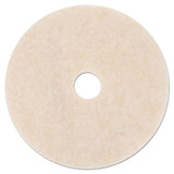 3M™ Ultra High-speed Topline Floor Burnishing Pads 3200, 20" Diameter, White-amber, 5-carton freeshipping - TVN Wholesale