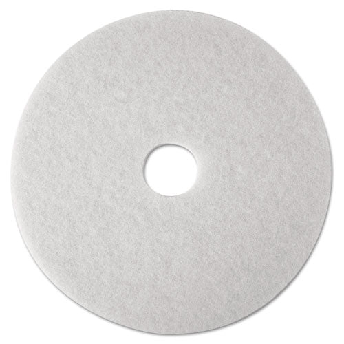 3M™ Low-speed Super Polishing Floor Pads 4100, 27" Diameter, White, 5-carton freeshipping - TVN Wholesale