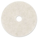 3M™ Ultra High-speed Natural Blend Floor Burnishing Pads 3300, 27" Diameter, White, 5-carton freeshipping - TVN Wholesale