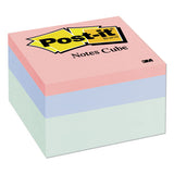 Post-it® Notes Mini Cubes, 1 7-8 X 1 7-8, Orange Wav-green Wave, 400-sheet, 3-pack freeshipping - TVN Wholesale