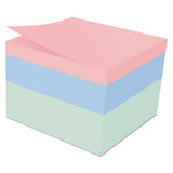Post-it® Notes Original Cubes, 3 X 3, Seafoam Wave, 490-sheet freeshipping - TVN Wholesale