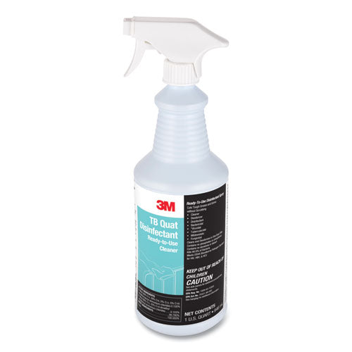 3M™ Tb Quat Disinfectant Ready-to-use Cleaner, 32 Oz Bottle, 12 Bottles And 2 Spray Triggers-carton freeshipping - TVN Wholesale