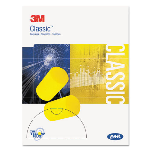 3M™ E·a·r Classic Small Earplugs In Pillow Paks, Pvc Foam, Yellow, 200 Pairs freeshipping - TVN Wholesale