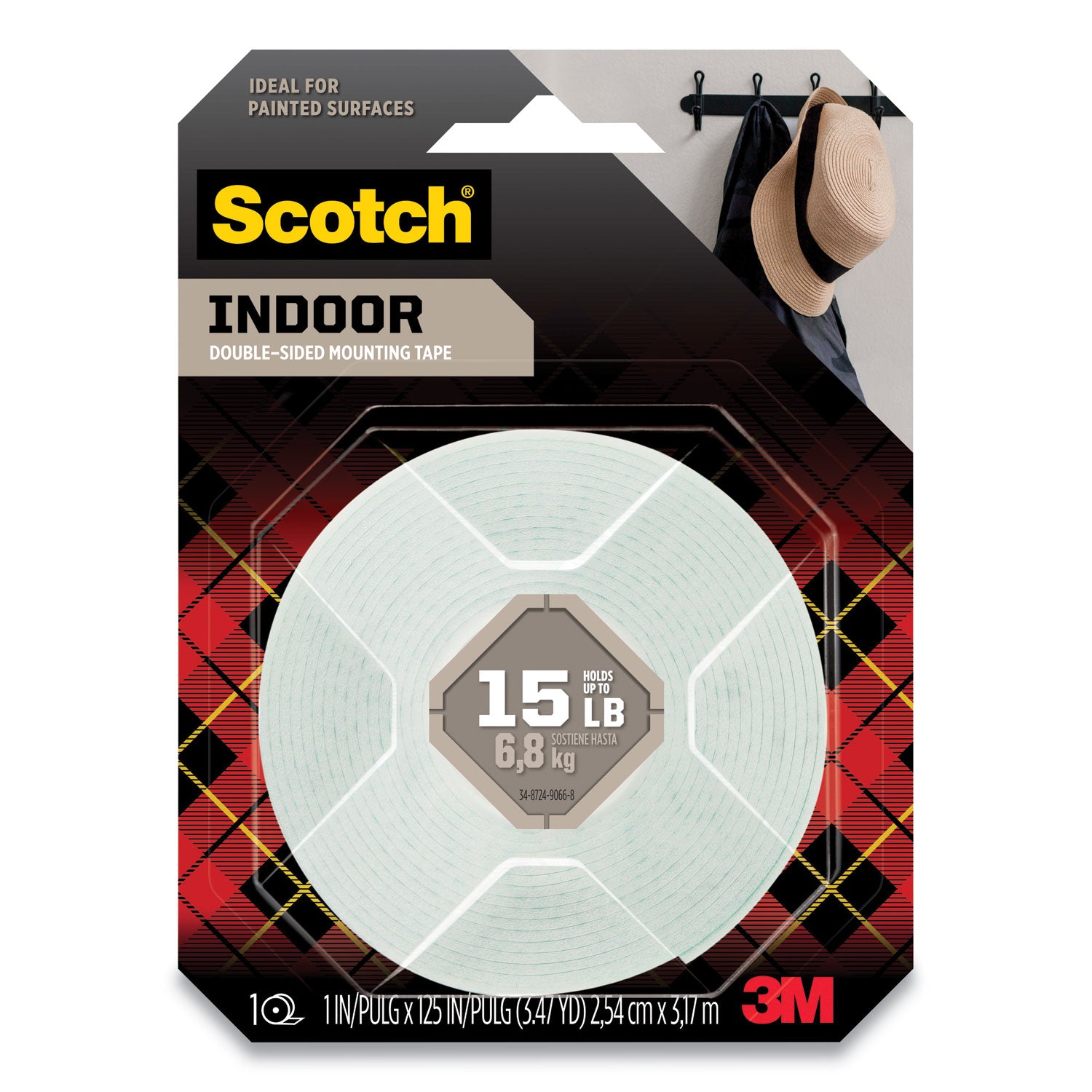 Scotch® Permanent High-density Foam Mounting Tape, Holds Up To 15 Lbs, 1 X 125, White freeshipping - TVN Wholesale