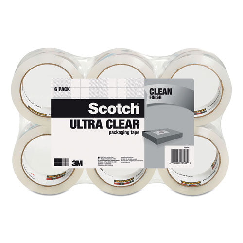 Scotch® Ultra Clear Packaging Tape, 3" Core, 1.88" X 54.6 Yds, 6-pack freeshipping - TVN Wholesale