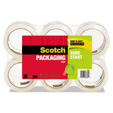 Scotch® Sure Start Packaging Tape, 3" Core, 1.88" X 54.6 Yds, Clear, 8-pack freeshipping - TVN Wholesale