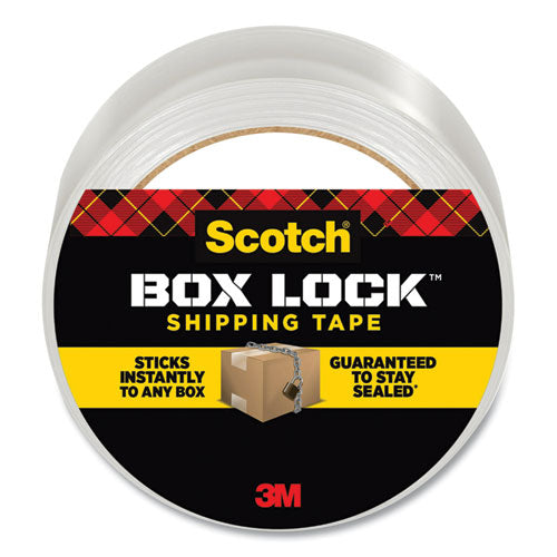 Scotch® Box Lock Shipping Packaging Tape, 3" Core, 1.88" X 54.6 Yds, Clear freeshipping - TVN Wholesale