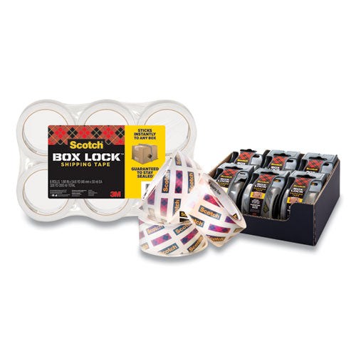 Scotch® Box Lock Shipping Packaging Tape, 3" Core, 1.88" X 54.6 Yds, Clear, 3-pack freeshipping - TVN Wholesale