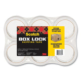 Scotch® Box Lock Shipping Packaging Tape, 3" Core, 1.88" X 54.6 Yds, Clear, 6-pack freeshipping - TVN Wholesale