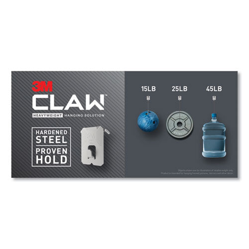 3M™ Claw Drywall Picture Hanger, Holds 15 Lbs, 5 Hooks And 5 Spot Markers, Stainless Steel freeshipping - TVN Wholesale