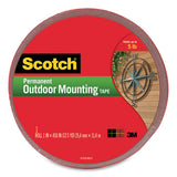 Scotch® Permanent Heavy-duty Interior-exterior Mounting Tape, Holds Up To 5 Lbs, 1 X 450, Gray freeshipping - TVN Wholesale
