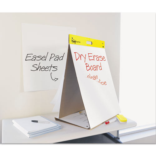 Post-it® Easel Pads Super Sticky Self-stick Pad Plus Tabletop Easel Pad With Dry Erase Board, Unruled, 20 White 20 X 23 Sheets freeshipping - TVN Wholesale