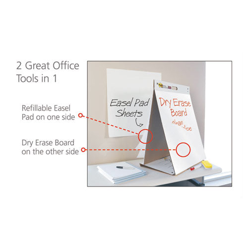 Post-it® Easel Pads Super Sticky Self-stick Pad Plus Tabletop Easel Pad With Dry Erase Board, Unruled, 20 White 20 X 23 Sheets freeshipping - TVN Wholesale