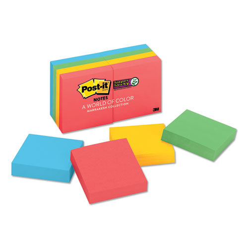 Post-it® Notes Super Sticky Pads In Playful Primary Colors, 2 X 2, 90 Sheets-pad, 8 Pads-pack freeshipping - TVN Wholesale