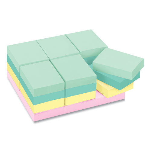 Post-it® Notes Original Pads In Beachside Cafe Colors, Value Pack, 1.38 X 1.88, 100 Notes-pad, 24 Pads-pack freeshipping - TVN Wholesale