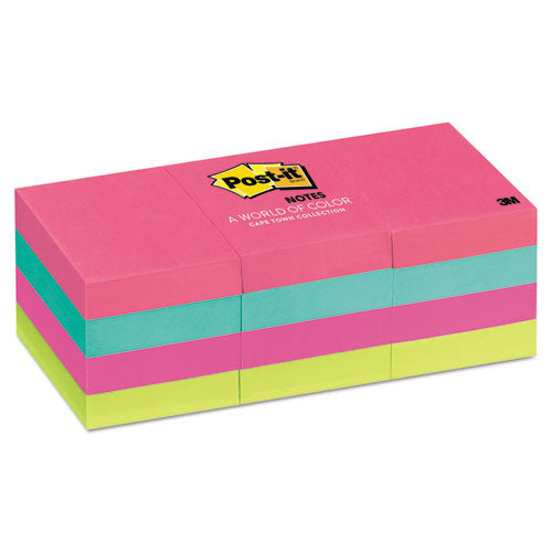 Post-it® Notes Original Pads In Poptimistic Colors, 1.38 X 1.88, 100 Notes-pad, 12 Pads-pack freeshipping - TVN Wholesale