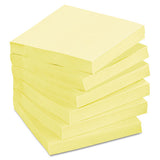 Post-it® Greener Notes Recycled Note Pads, 3 X 3, Canary Yellow, 100 Notes-pad, 12 Pads-pack freeshipping - TVN Wholesale