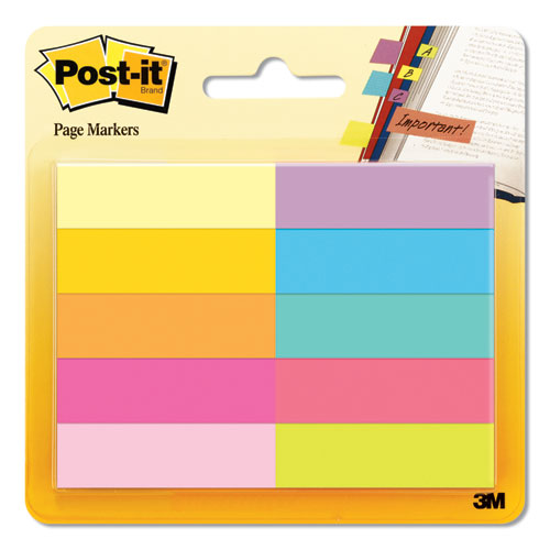 Post-it® Page Flag Markers, Assorted Brights, 50 Strips-pad, 4 Pads-pack freeshipping - TVN Wholesale