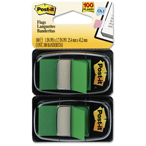 Post-it® Flags Marking Page Flags In Dispensers, Green, 50 Flags-dispenser, 12 Dispensers-pack freeshipping - TVN Wholesale