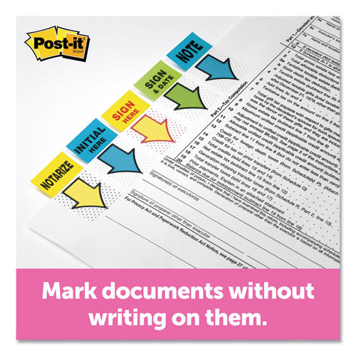 Post-it® Flags Page Flags In Dispenser, "sign Here", Yellow, 200 Flags-dispenser freeshipping - TVN Wholesale