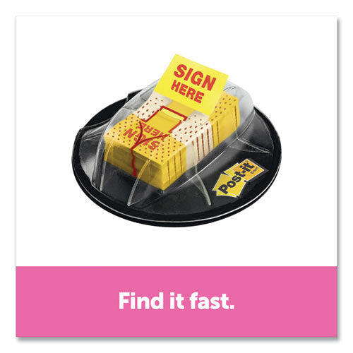 Post-it® Flags Page Flags In Dispenser, "sign Here", Yellow, 200 Flags-dispenser freeshipping - TVN Wholesale