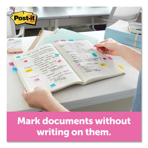 Post-it® Flags Page Flags In Desk Grip Dispenser, 1 X 1 3-4, Yellow, 200-dispenser freeshipping - TVN Wholesale