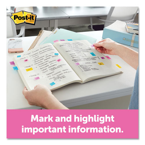 Post-it® Flags Page Flags In Portable Dispenser, Assorted Primary, 160 Flags-dispenser freeshipping - TVN Wholesale