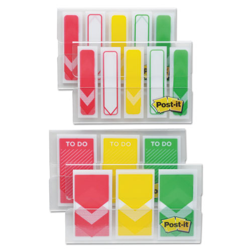 Post-it® Flags 1-2" And 1" Prioritization Page Flag Value Pack, Red-yellow-green, 320-pack freeshipping - TVN Wholesale