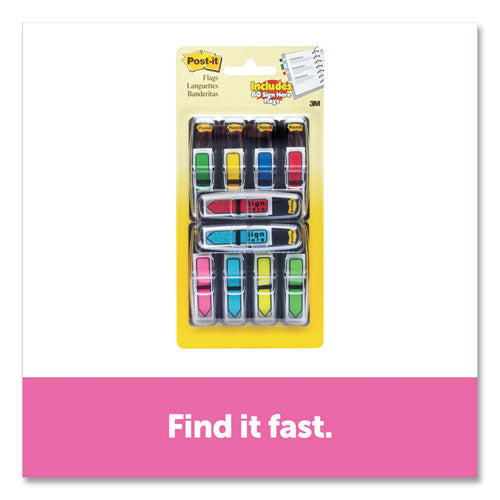 Post-it® Flags Arrow 1-2" Page Flags, Blue-green-purple-red-yellow, 20-color, 100-pack freeshipping - TVN Wholesale