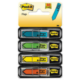 Post-it® Flags Arrow Message 1-2" Page Flags, Sign And Date, 4 Primary Colors, 20-dispenser, 4 Dispensers-pack freeshipping - TVN Wholesale