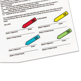 Post-it® Flags Arrow Message 1-2" Page Flags W-dispensers, "sign Here", Asst Primary, 120-pack freeshipping - TVN Wholesale