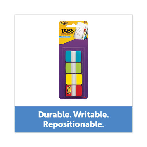 Post-it® 1" Wide Tabs With Dispenser, Aqua, Lime, Red, Yellow, 88-pack freeshipping - TVN Wholesale