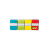 Post-it® 1" Wide Tabs With Dispenser, Aqua, Lime, Red, Yellow, 88-pack freeshipping - TVN Wholesale