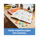 Post-it® 1" Wide Tabs With Dispenser, Aqua, Lime, Red, Yellow, 88-pack freeshipping - TVN Wholesale