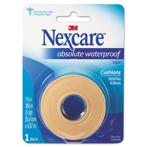 3M Nexcare™ Absolute Waterproof First Aid Tape, Foam, 1 X 180 freeshipping - TVN Wholesale