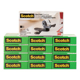 Scotch® Clip Dispenser Value Pack With 12 Rolls Of Tape, 1" Core, Plastic, Charcoal freeshipping - TVN Wholesale