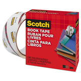 Scotch® Book Tape, 3" Core, 1.5" X 15 Yds, Clear freeshipping - TVN Wholesale