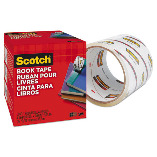 Scotch® Book Tape, 3" Core, 4" X 15 Yds, Clear freeshipping - TVN Wholesale