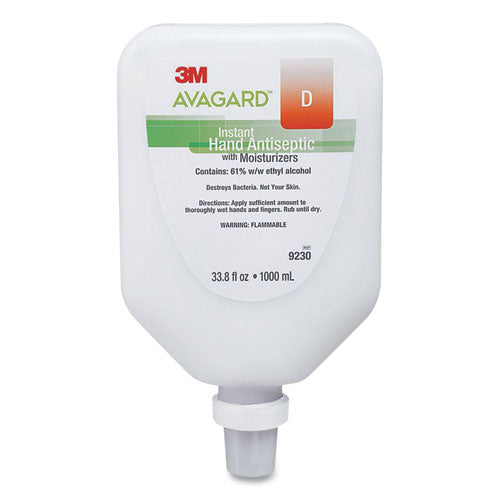 3M™ Avagard D Antiseptic With Moisturizers Instant Gel Hand Sanitizer, 1,000 Ml Wall Mount Bottle, Unscented freeshipping - TVN Wholesale
