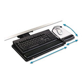 3M™ Knob Adjust Keyboard Tray With Highly Adjustable Platform, Black freeshipping - TVN Wholesale