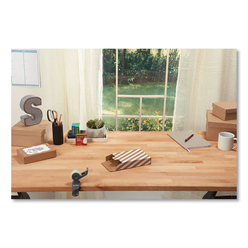 Scotch® Clip And Twist Desktop Tape Dispenser, With Tape Roll, 1" Core, Plastic, Gray freeshipping - TVN Wholesale