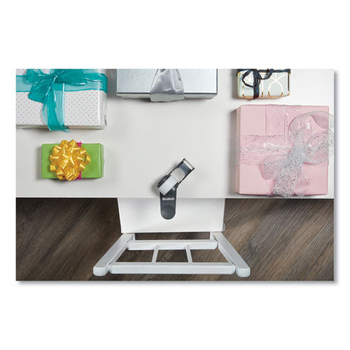 Scotch® Clip And Twist Desktop Tape Dispenser, With Tape Roll, 1" Core, Plastic, Gray freeshipping - TVN Wholesale