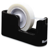 Scotch® Heavy Duty Weighted Desktop Tape Dispenser With One Roll Of Tape, 1" And 3" Cores, Abs, Black freeshipping - TVN Wholesale