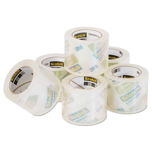 Scotch® Sure Start Packaging Tape For Dp1000 Dispensers, 1.5" Core, 1.88" X 75 Ft, Clear, 6-pack freeshipping - TVN Wholesale