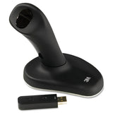 3M™ Ergonomic Wireless Three-button Optical Mouse, 2.4 Ghz Frequency-30 Ft Wireless Range, Right Hand Use, Black freeshipping - TVN Wholesale