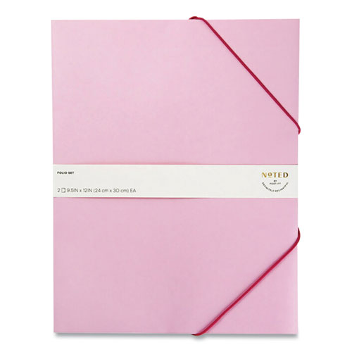 Noted by Post-it® Brand Folio, 1 Section, Letter Size, Pink, 2-pack freeshipping - TVN Wholesale