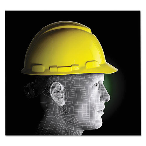3M™ H-700 Series Hard Hat With Four Point Ratchet Suspension, Yellow freeshipping - TVN Wholesale