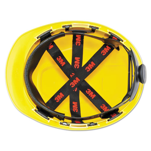 3M™ H-700 Series Hard Hat With Four Point Ratchet Suspension, Yellow freeshipping - TVN Wholesale