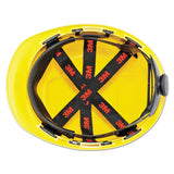3M™ H-700 Series Hard Hat With Four Point Ratchet Suspension, Yellow freeshipping - TVN Wholesale