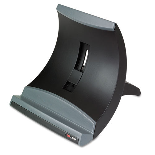 3M™ Vertical Notebook Computer Riser With Cable Management, 9" X 12" X 6.5" To 9.5", Black-charcoal Gray, Supports 20 Lbs freeshipping - TVN Wholesale